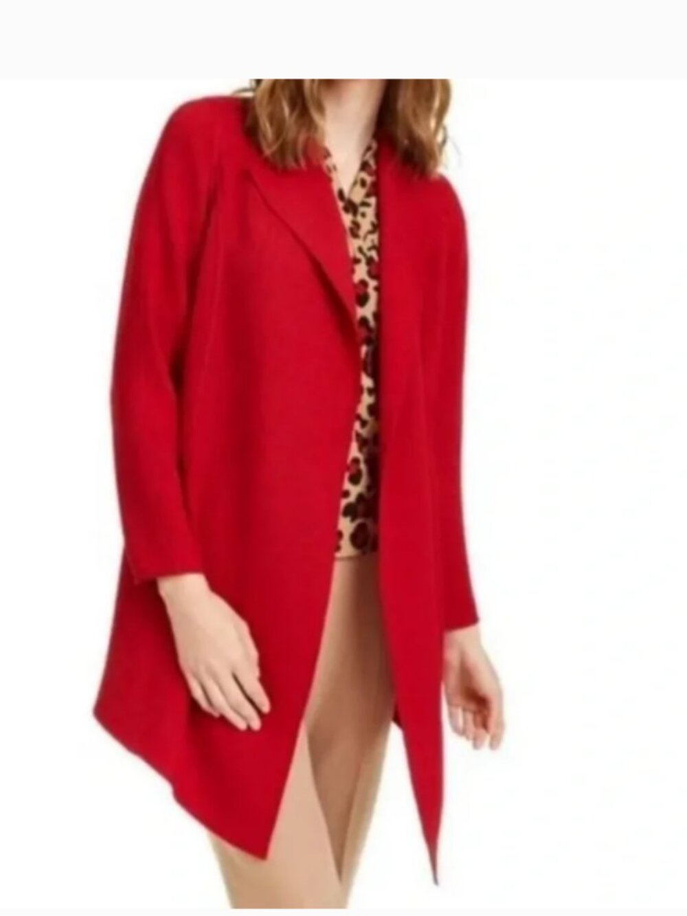 NEW with TAGS, Rich Red Anne Klein Knit Cardigan Sweater, Size Small, NWT